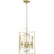 Nellis 4 Light 14 inch Modern Gold Indoor Pendant Ceiling Light